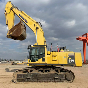 Used large excavator Komatsu PC650LC 65 tons hydraulic crawler large backhoe excavator good price bulldozer loader