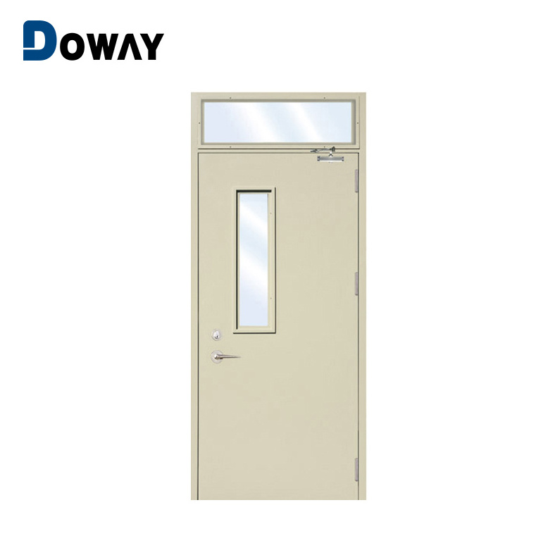 Interior one two three hour fire rated door single leaf metal steel material fireproof doors