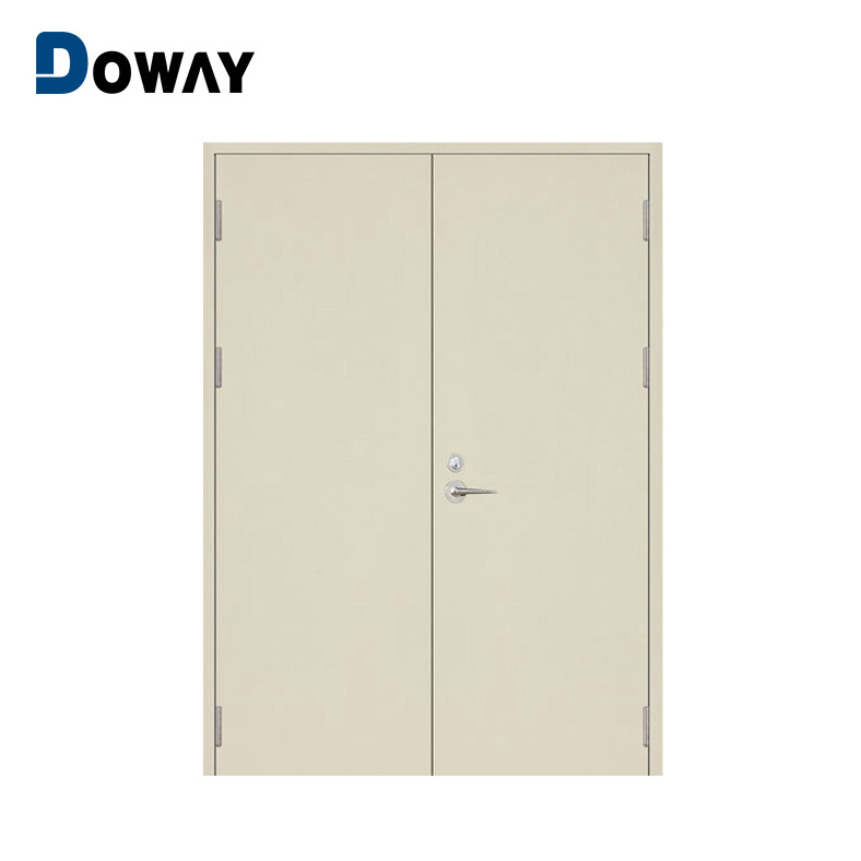 Interior one two three hour fire rated door single leaf metal steel material fireproof doors