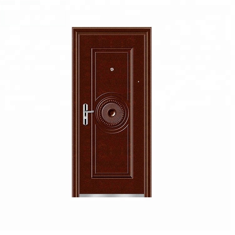 Ornamental fireproof wrought iron interior door