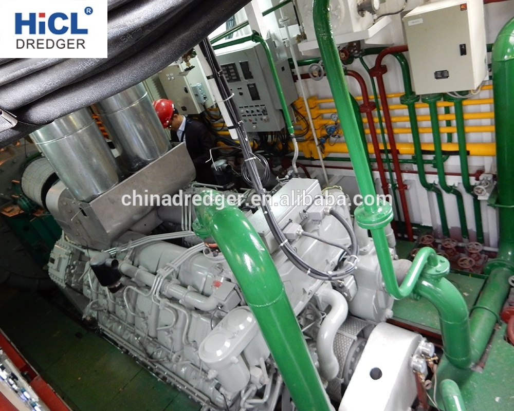 2020 China dredger shipyard 14inch 2000m3/h pump sand/river clean machine/gold mining dredge for sale/cat engine