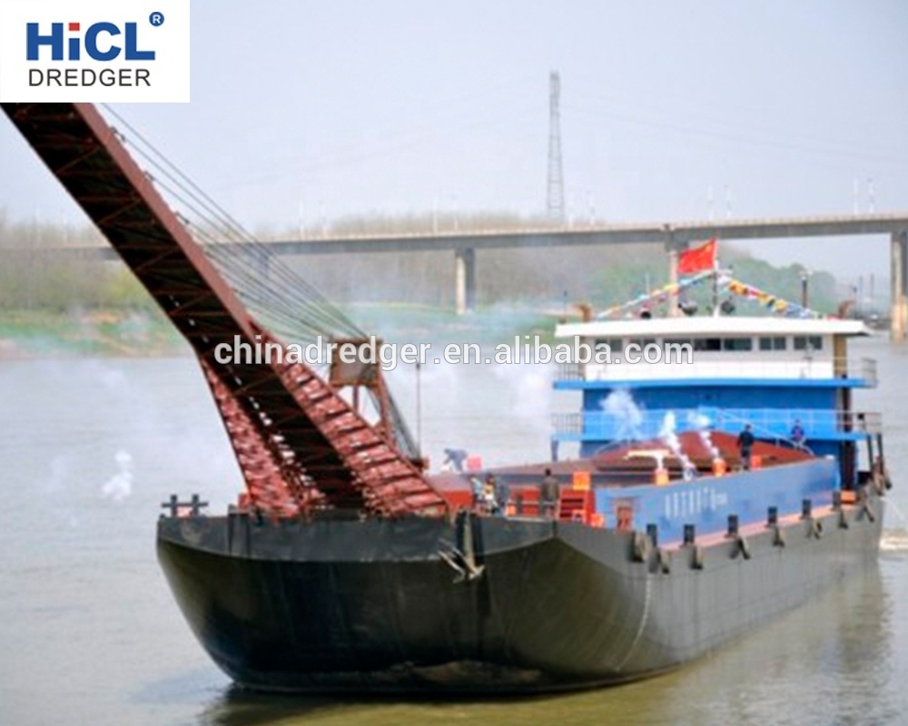 China HICL dredger shipyard 300t self propelled barge/sand carrier/sand barge for sale (CCS certificate)