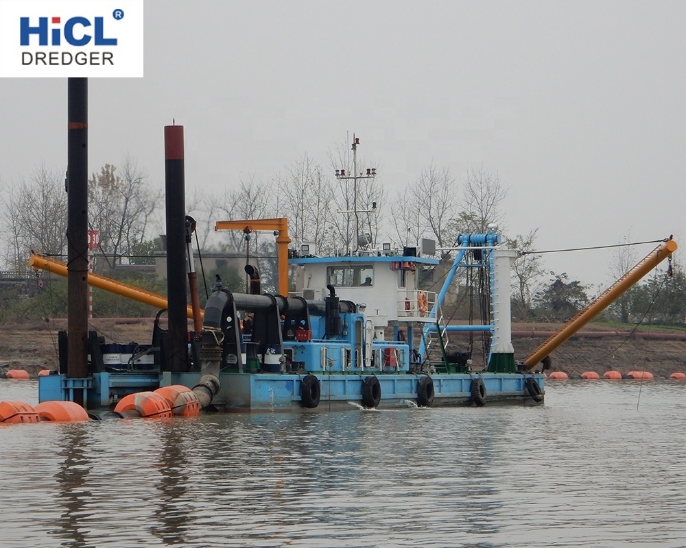 2020 China dredger shipyard 14inch 2000m3/h pump sand/river clean machine/gold mining dredge for sale/cat engine