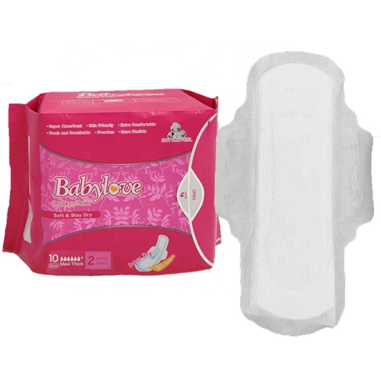 Hot Sale High Quality Competitive Price Natural Lady Sanitary Napkin Softness Winged Overnight Super Absorbent Menstrual Pad