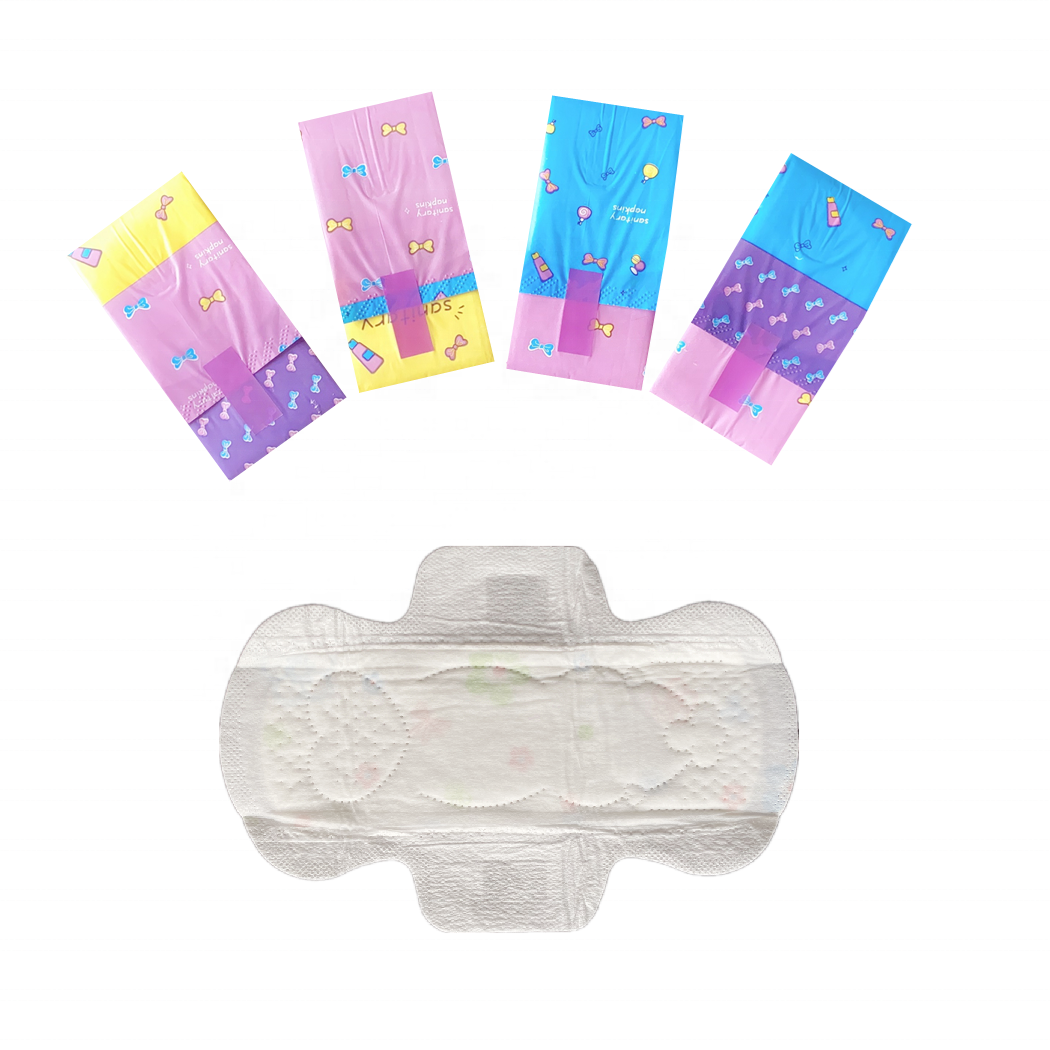 China Factory Wholesale Hot Sale Mint Sanitary Napkins, Free Sample Low MOQ Direct Fast Deliver Customized Girl Sanitary Napkin