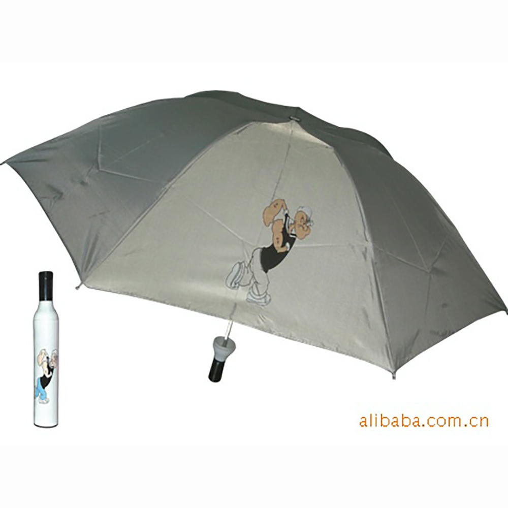 New Product simple Polyester fabric Length 59cm (including handle) Wine Bottle Umbrella