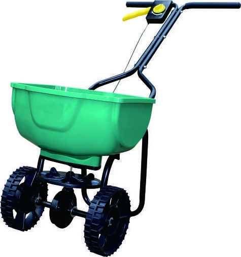 Manual Garden Fertilizer Stainless Steel Broadcast Walk Behind Lawn Planter Seed Spreader