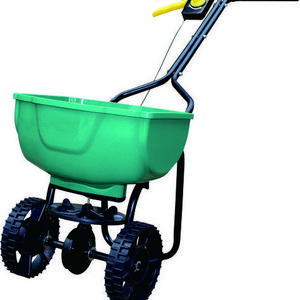 Manual Garden Fertilizer Stainless Steel Broadcast Walk Behind Lawn Planter Seed Spreader