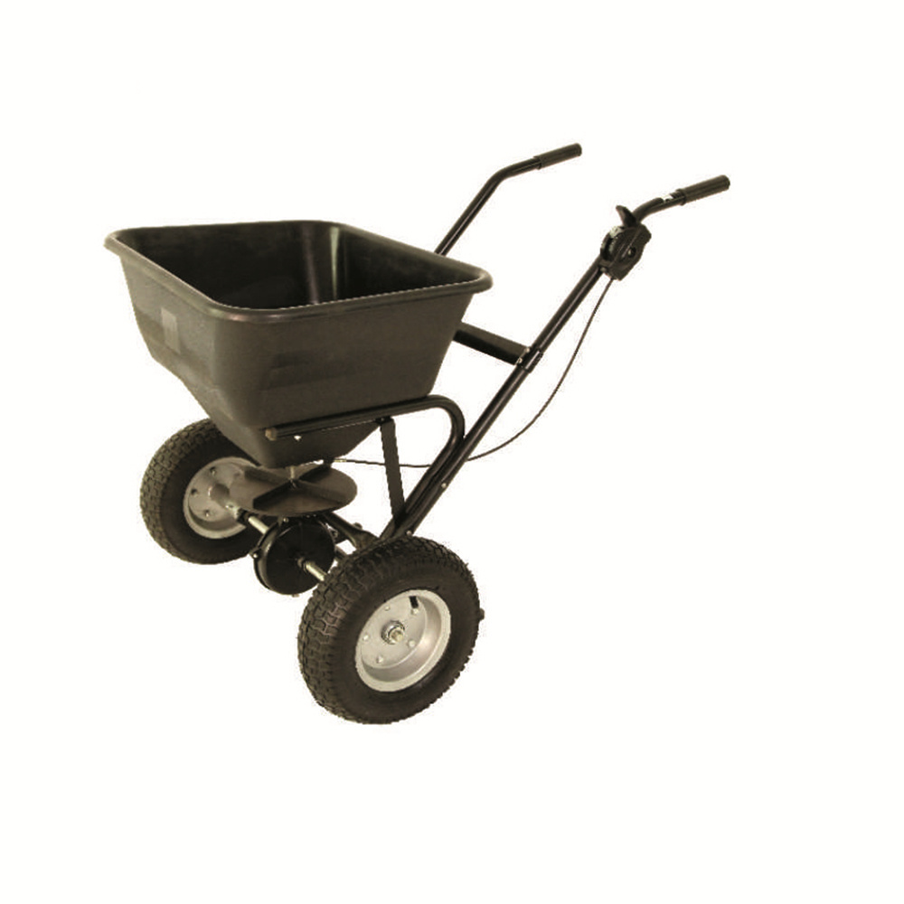 Manual Garden Fertilizer Stainless Steel Broadcast Walk Behind Lawn Planter Seed Spreader