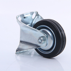 Fixed rubber  Hard Wheel Castor Wheel Customized Style Casting Material Origin Type Size Product Place Model Axle Width