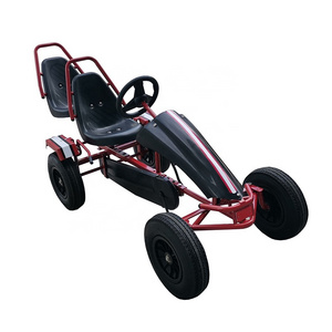 two seat heavy duty adult pedal go kart