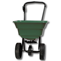 Manual Garden Fertilizer Stainless Steel Broadcast Walk Behind Lawn Planter Seed Spreader