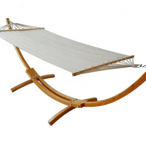 Hot sale outdoor double heavy duty hammock with wood stand