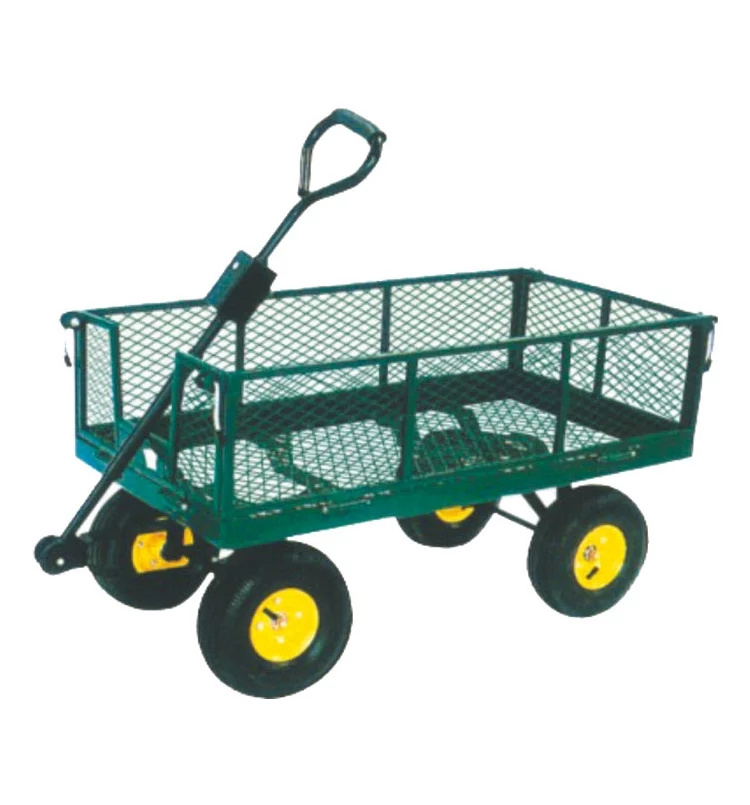 Top Quality Metal Heavy Duty Folding Steel Outdoor Beach Mesh Cheap Wagon Garden Tool Cart