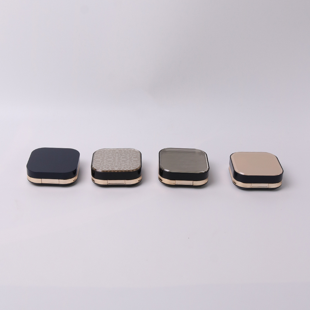 OEM ODM Square Air Cushion Compact Box With Mirror Air Cushion Bb Foundation Container Packaging  Air Cushion Box for cc Cream