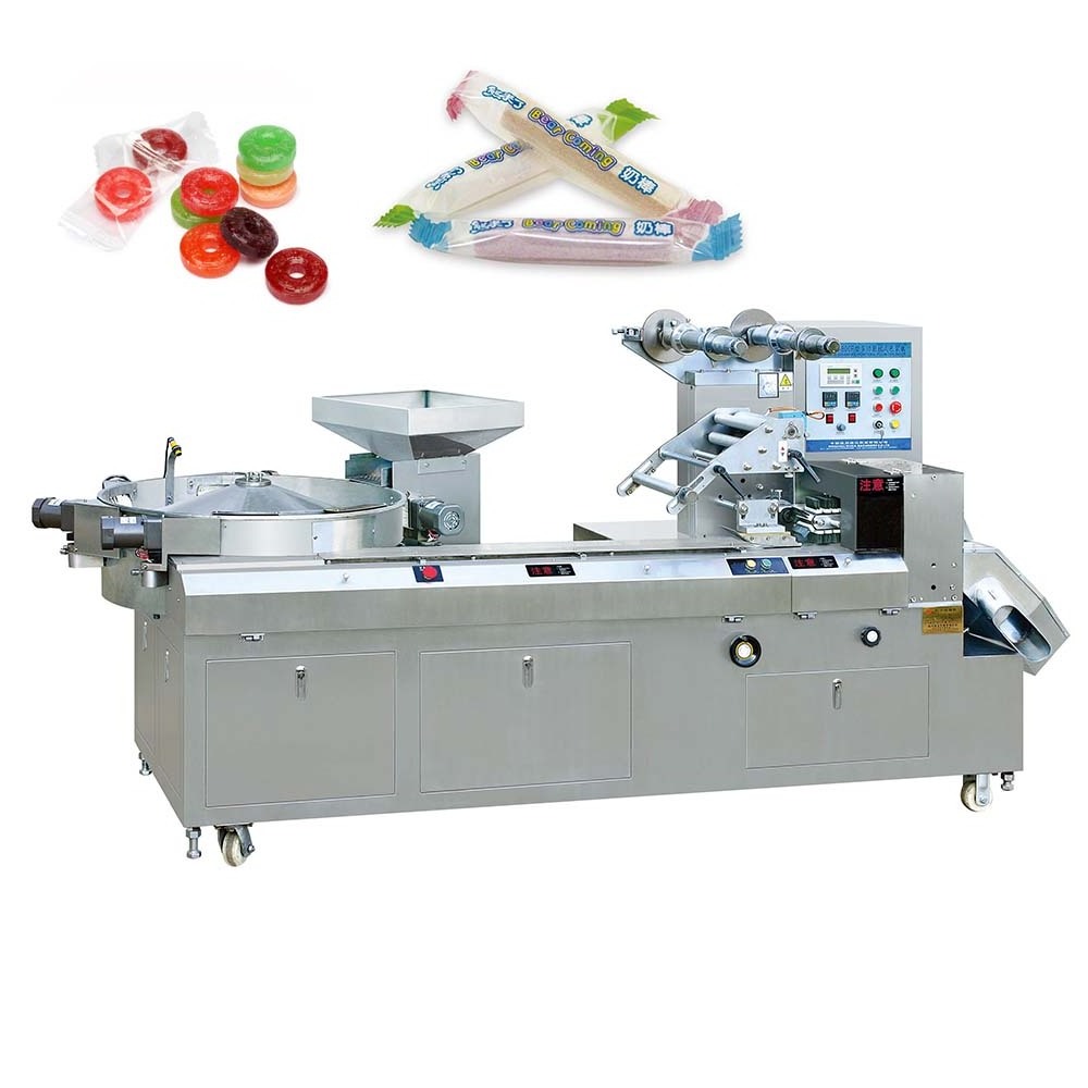 Automatic Small Chocolate Sticky Hard Jelly Cotton Candy Packing Machine