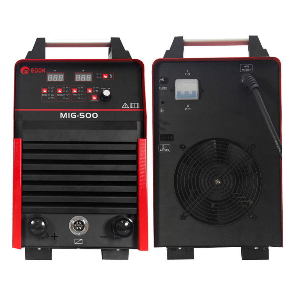 EDON IGBT DC Inverter 3 phase MIG-400 500 welding machine high frequency heavy duty CO2 gas mig mag smart one key welder