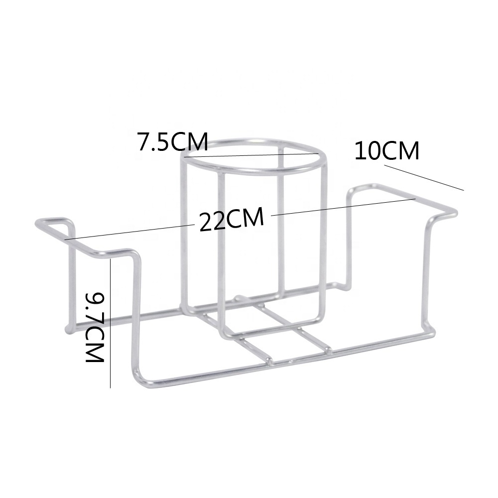 Multifunctional Stainless Steel Beer Can Chicken Holder Easily Cleaned Grill Accessory for Outdoor Camp Kitchen Holiday Parties