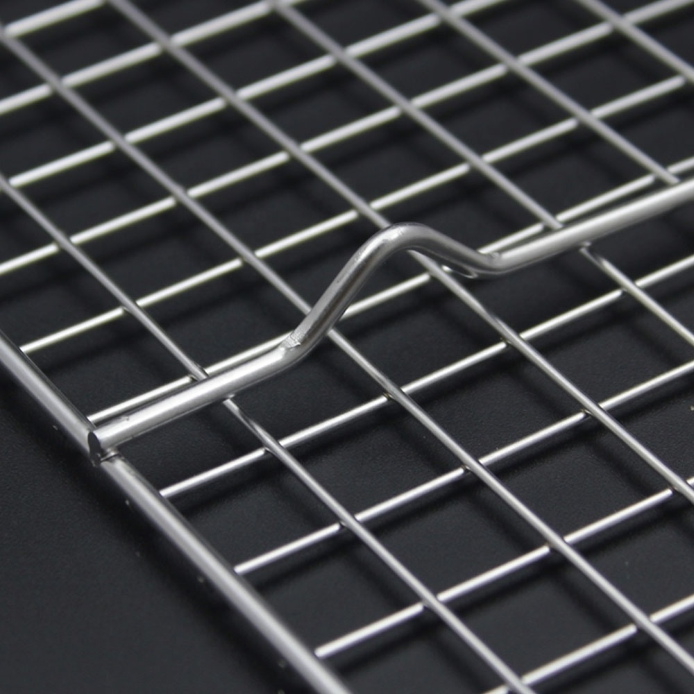 Customizable Logo Stainless Steel Cake Baking Rack Metal Cooling Rack Half Pan/Tray Square Shape Bakery Restaurant Oven Bakeware