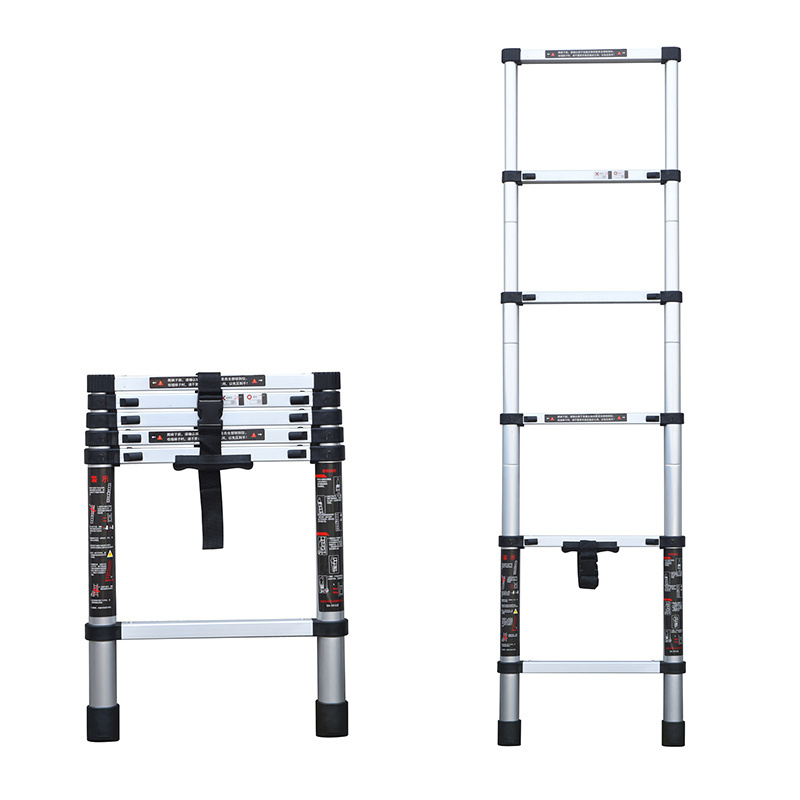 NEW Aluminium Scaffolding Telescopic Ladders , Folding Aluminum Ladders scaffolding with wheels