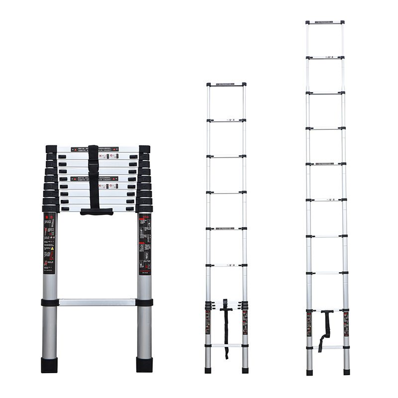 NEW Aluminium Scaffolding Telescopic Ladders , Folding Aluminum Ladders scaffolding with wheels