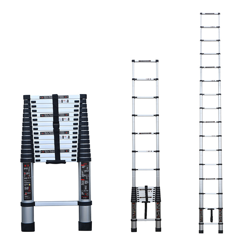 NEW Aluminium Scaffolding Telescopic Ladders , Folding Aluminum Ladders scaffolding with wheels