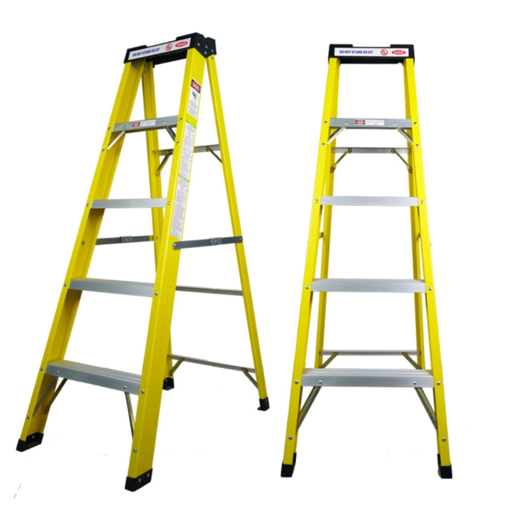 Herringbone Portable Insulation A Frame Attic Fiberglass Ladder Step Folding Multi Use Ladder