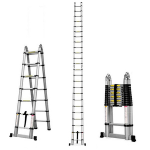 Hot Selling 8.0m 26FT Multi Use Step Aluminum Ladder Folding Portable Fire Ladder