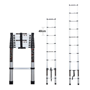 Lightweight Extension Aluminum 3.8 M Telescoping Adjustable 10 Step Car Ladder