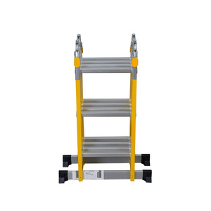 Modern High Quality Multifunctional Aluminum Folding Step Ladder Work Platform for Easy Access and Storage