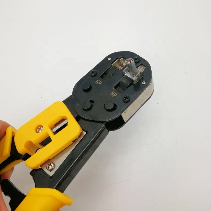 RJ45 Crimping Tool Network Pliers Crimping LAN Cable Wire Cutter Cutting Crimper Tool