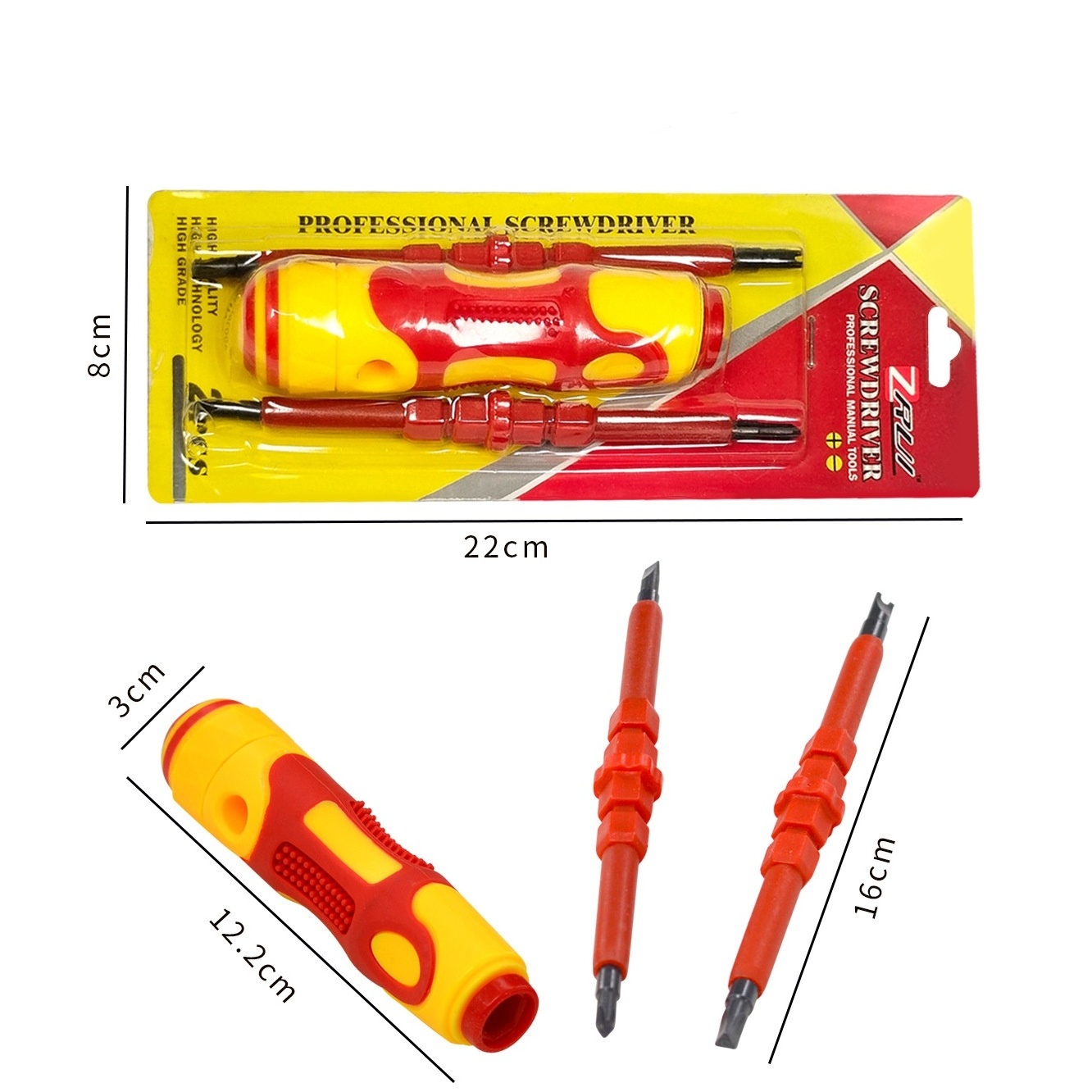 New Style 2pc Electrician Card Screwdriver Set Screwdriver Electrician Maintenance Tool Set