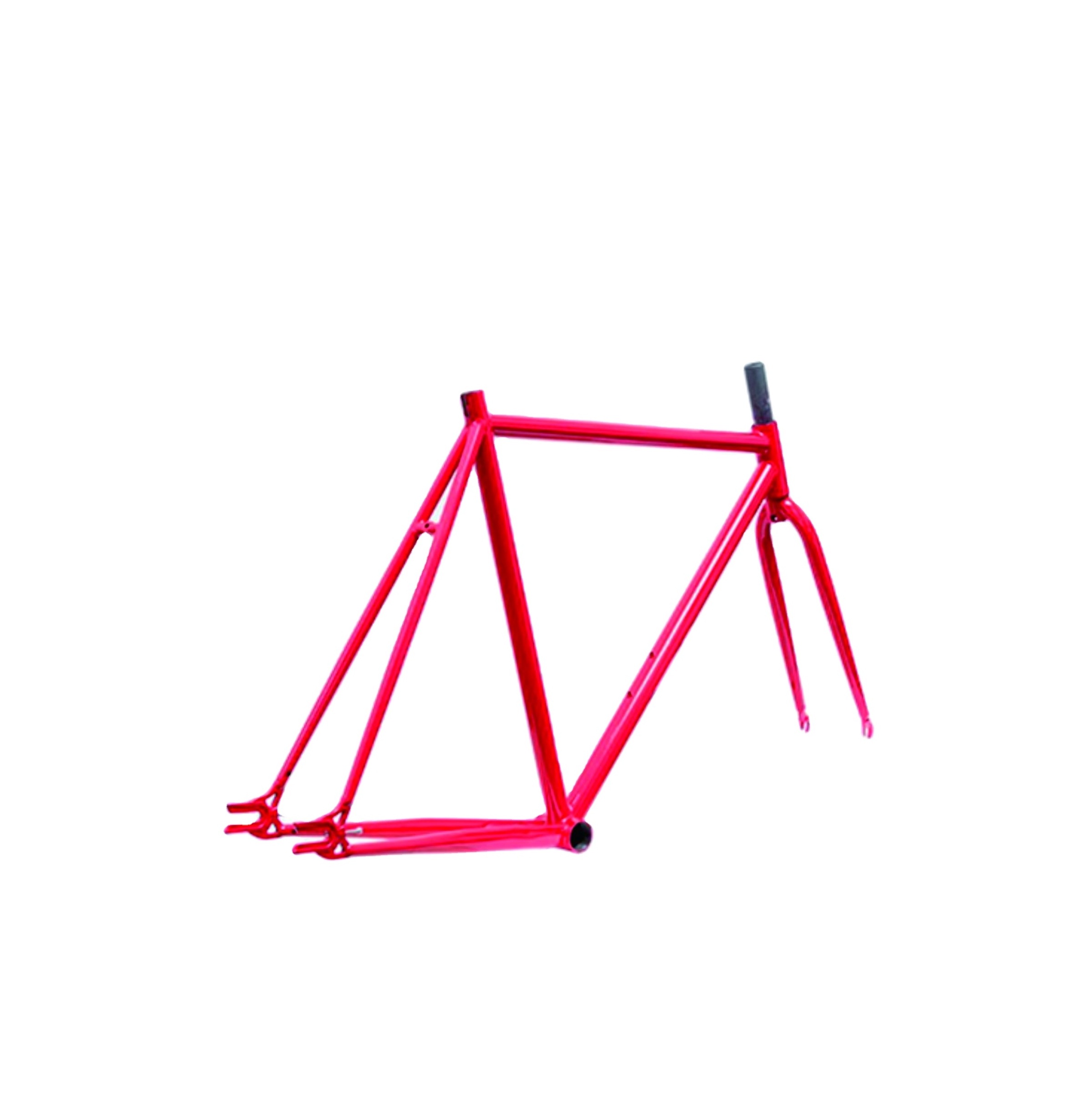 Wholesale Road / Fixed Gear Bike Parts Red 700C Chrome Steel Bike Frame