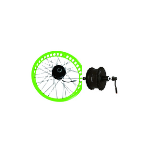 OEM High Quality Sliver 26*4.0 Aluminium Alloy 48V 500W Electric Fat Tire Bike Wheels