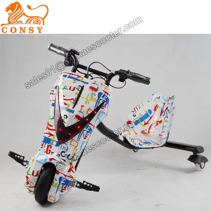 12V 24V 36V Electric Drift Trike Bike 3 Wheel Electric Scooter for kids cheap motorized drift trike for sale