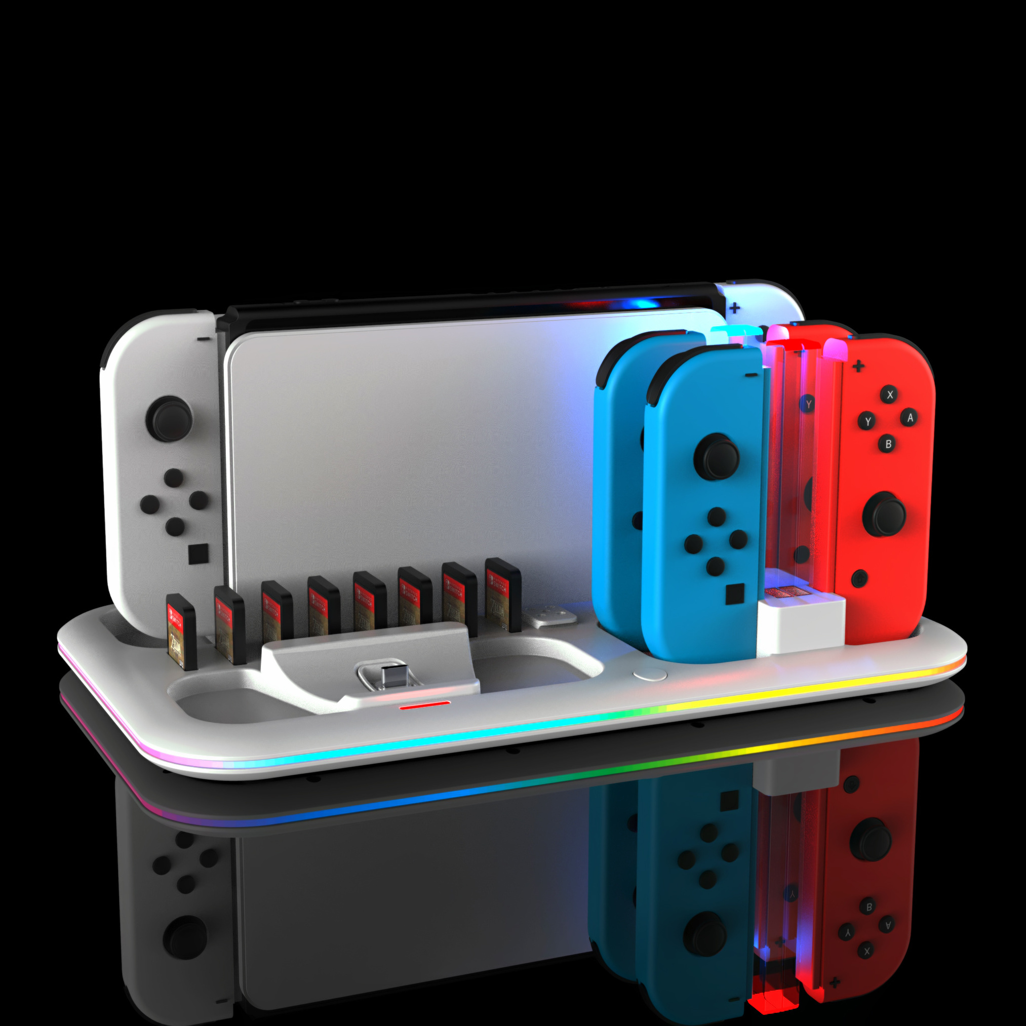 Charging Dock for Nintendo Switch Console Joy-con Controller Gamepad Charger Dock Station DC5V/2A Charge Stand NS Switch