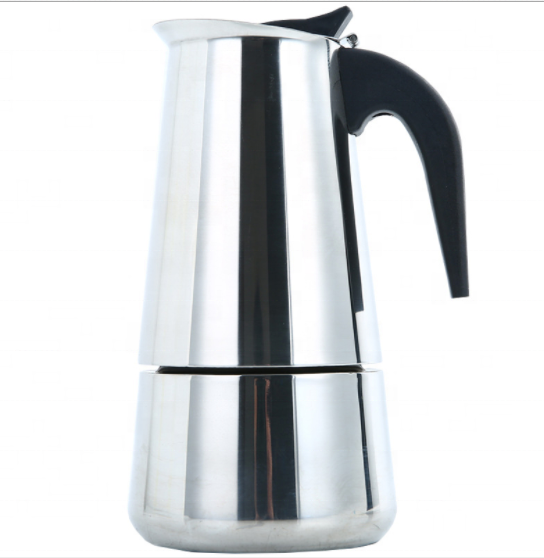 CHINA FACTORY 6 Cup Coffee Maker Stovetop Espresso Coffee Maker Moka Coffee Pot  Stainless Steel