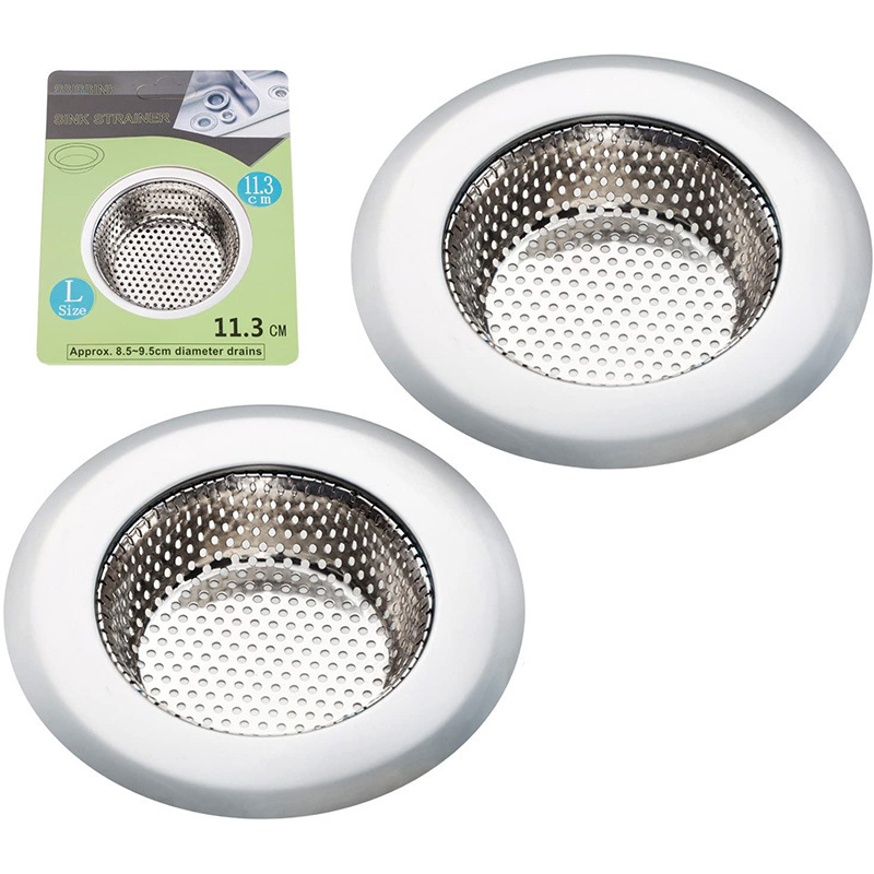 Custom shape Home universal stainless steel bathroom bowl shape cute sink strainer and plug