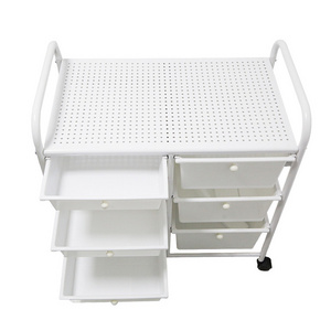 8 drawer rolling storage cart tools file office organizer Wheeled drawer storage cabinet