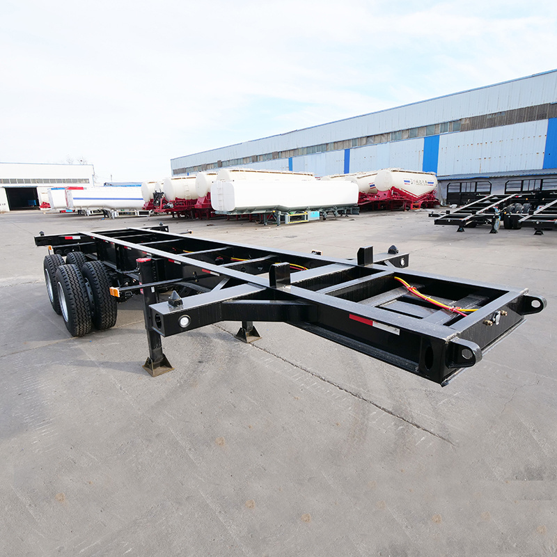 Best Cheapest Trailer Container Delivery 2 Axle 40ft Skeleton Semi Trailer