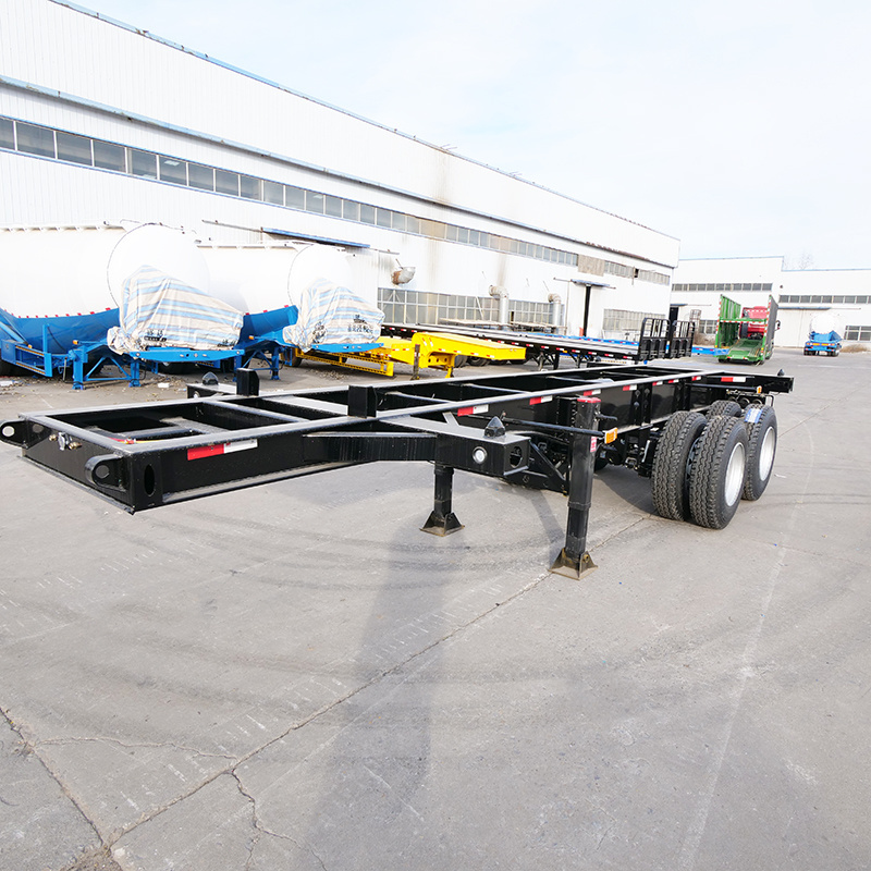 Best Cheapest Trailer Container Delivery 2 Axle 40ft Skeleton Semi Trailer