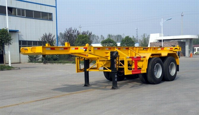 Factory sale 2 Axle 20FT 40FT Shipping Container Skeleton Trailer Skeletal Chassis Truck Truck