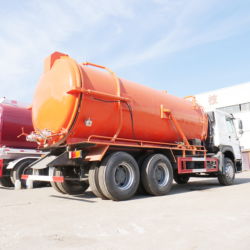 Used Sinotruck Howo Sewage Suction Truck 6X4 Euro 2 Septic Tank Truck Sewage Suction