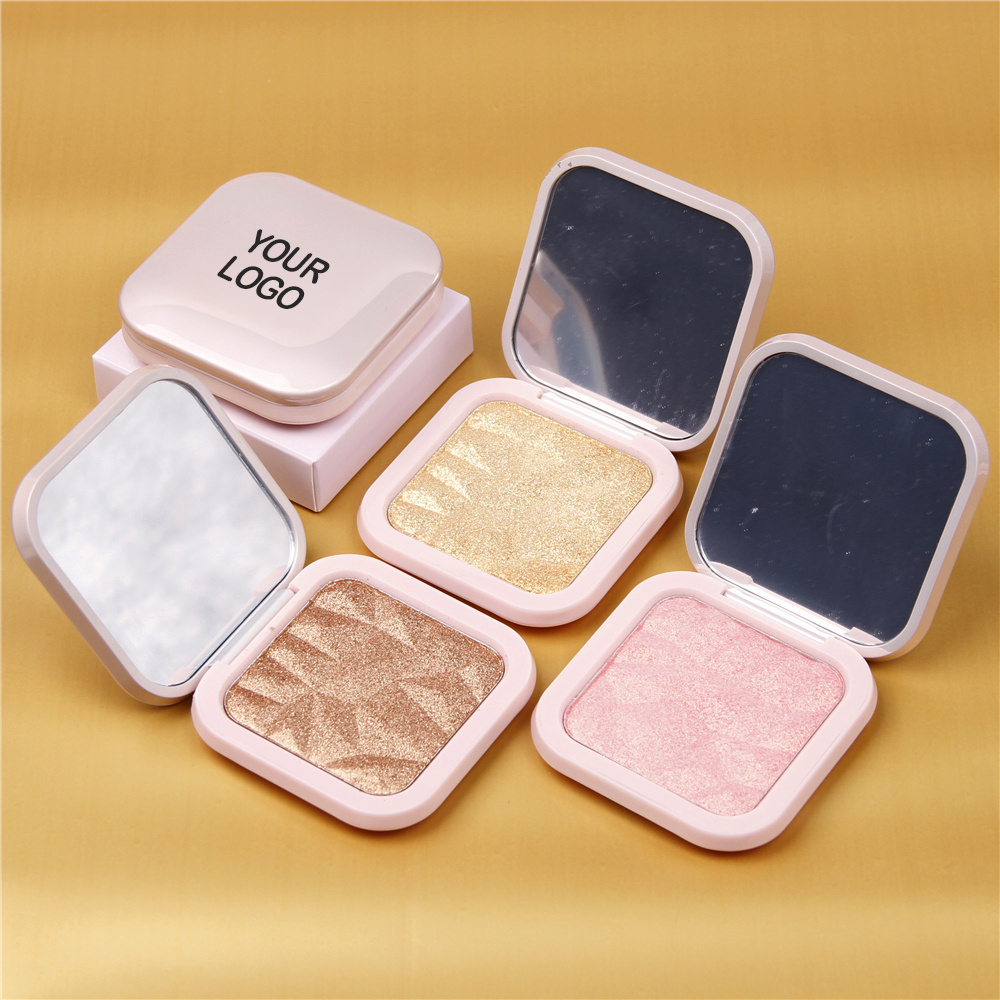 Shimmering Body Highlighter Powder Palette Glitter Face Highlight Contouring Palette Smooth Glitter Powder