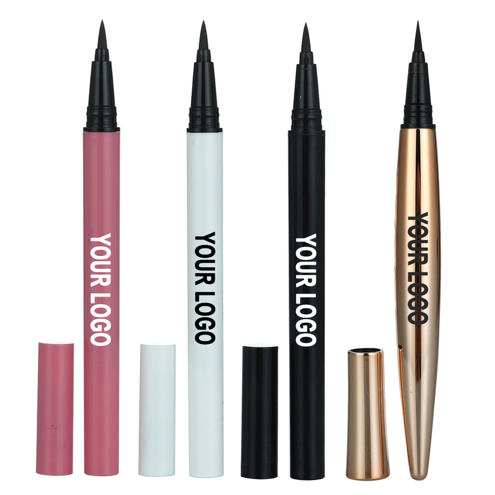 Magnetic eyeliner set logo gold and brown mini liquid waterproof lashglue pen eyeliner with eyeliner glue pen