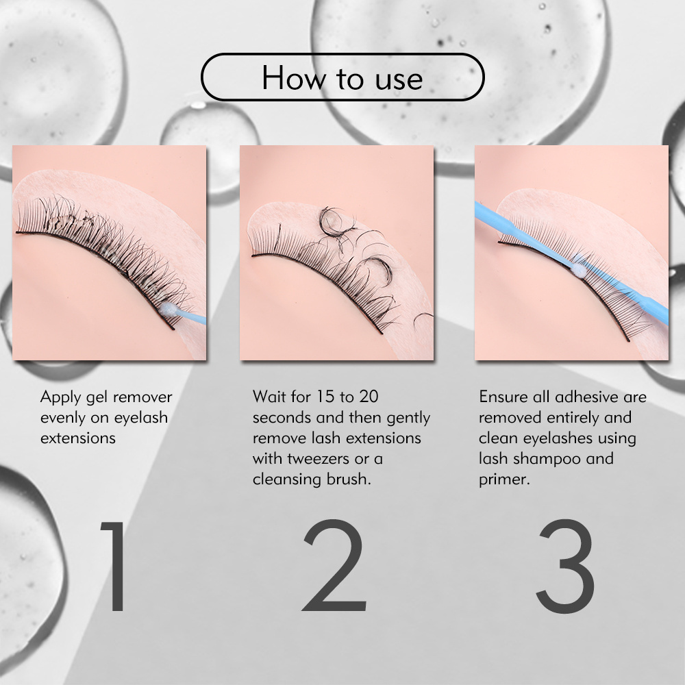 Professional Grafting Eyelash Remover Non-Irritating Gel False Eyelash Glue Remove lash  Remover