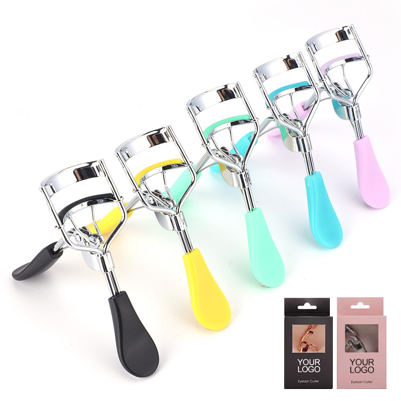 Private label mini lash curlers pink glitter eyelash lash small curler custom lift with magnetic lashes