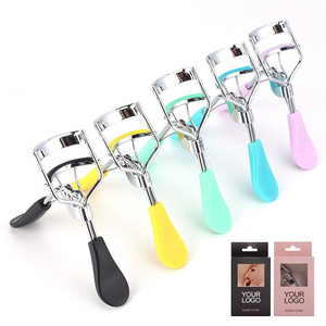 Private label mini lash curlers pink glitter eyelash lash small curler custom lift with magnetic lashes