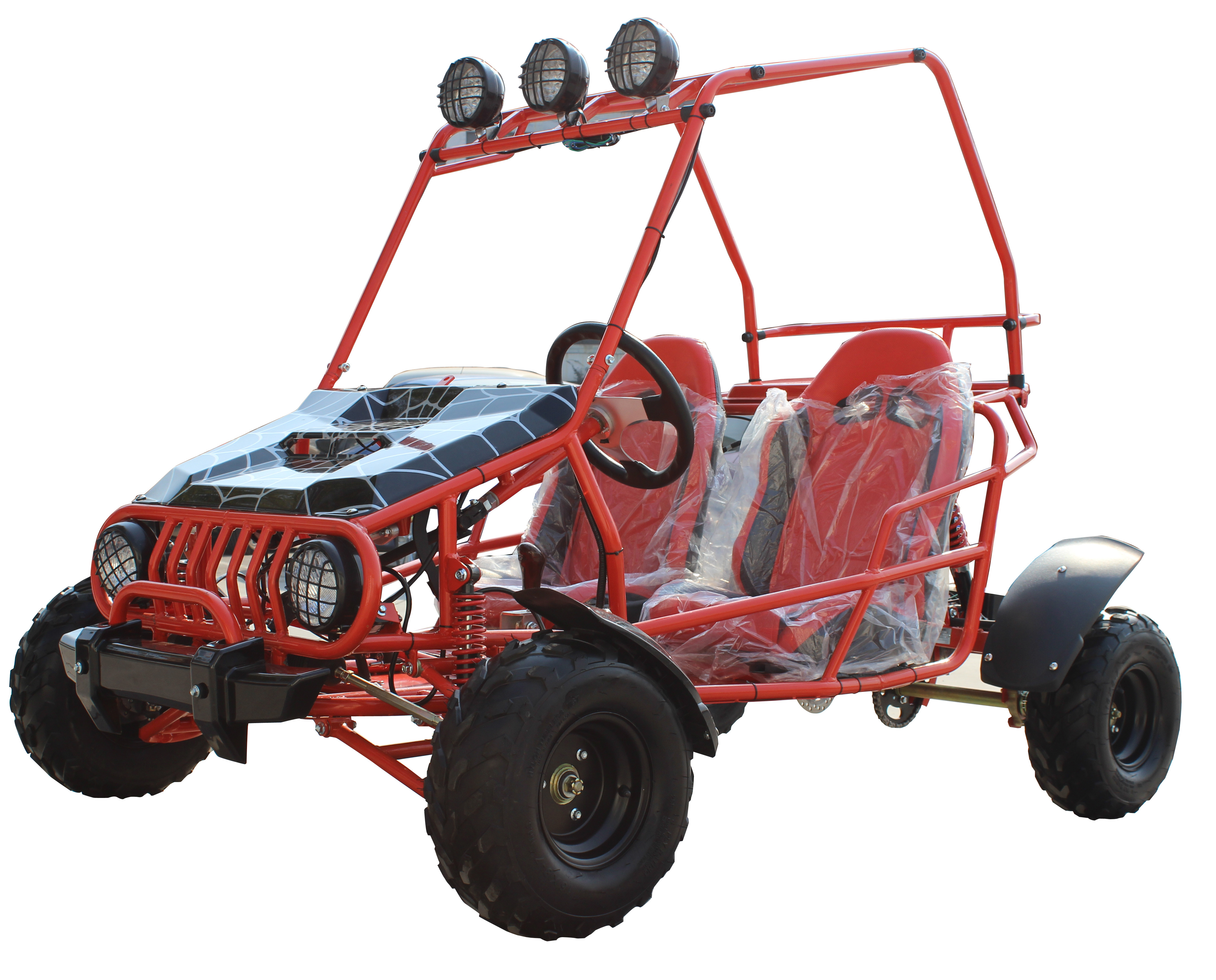 PowersportsMax 125cc Go Kart Dune Buggy Kids Gokarts Youth  Gas Beach Sand Rail Go Kart  Off Road Kids Go