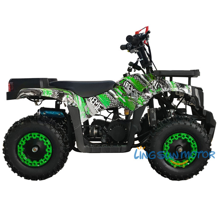 LINGSUN MOTOR 50cc 2 stroke mini kids ATV 49cc cheap gas four wheeler for kidsc with CE